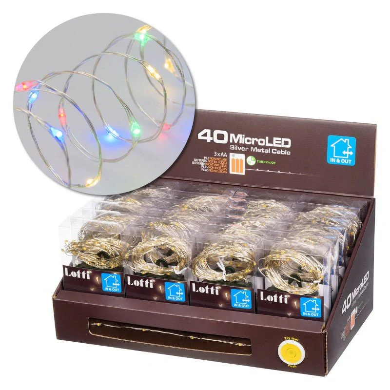 40 LED Multicolor Interno/Esterno a batteria Lotti - Image 2