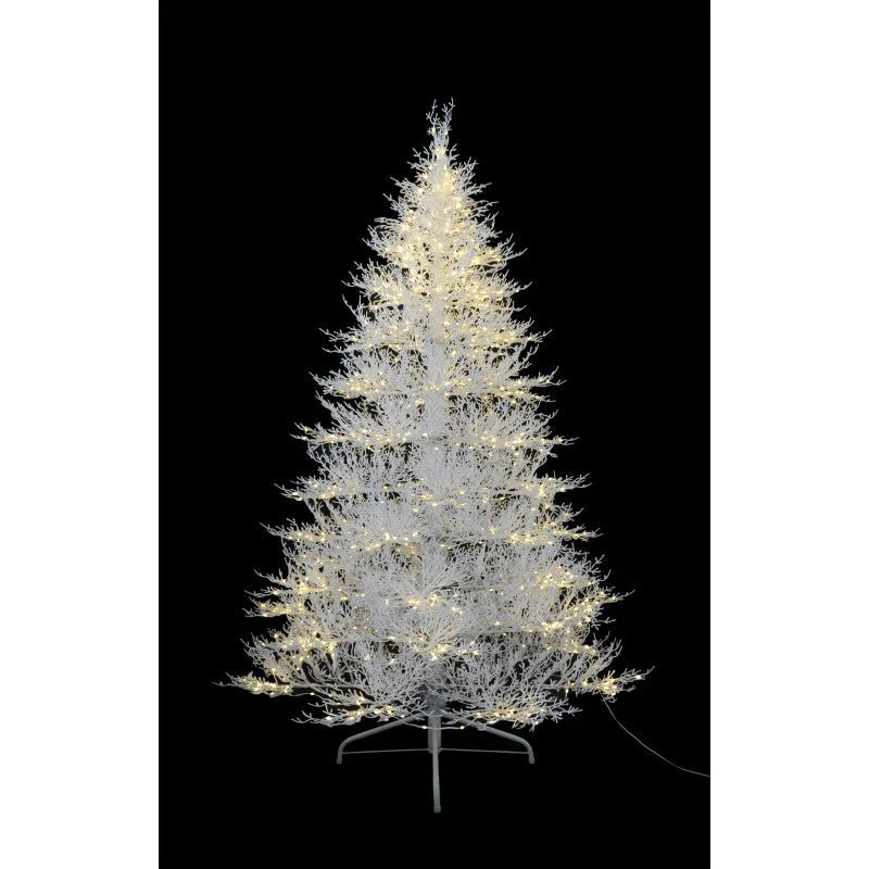 Albero di Natale artificiale Coral White con mini LED integrati | Xone - Image 3