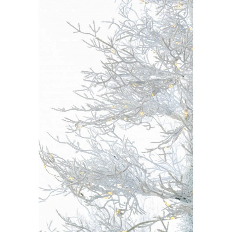 Albero di Natale artificiale Coral White con mini LED integrati | Xone - Image 5