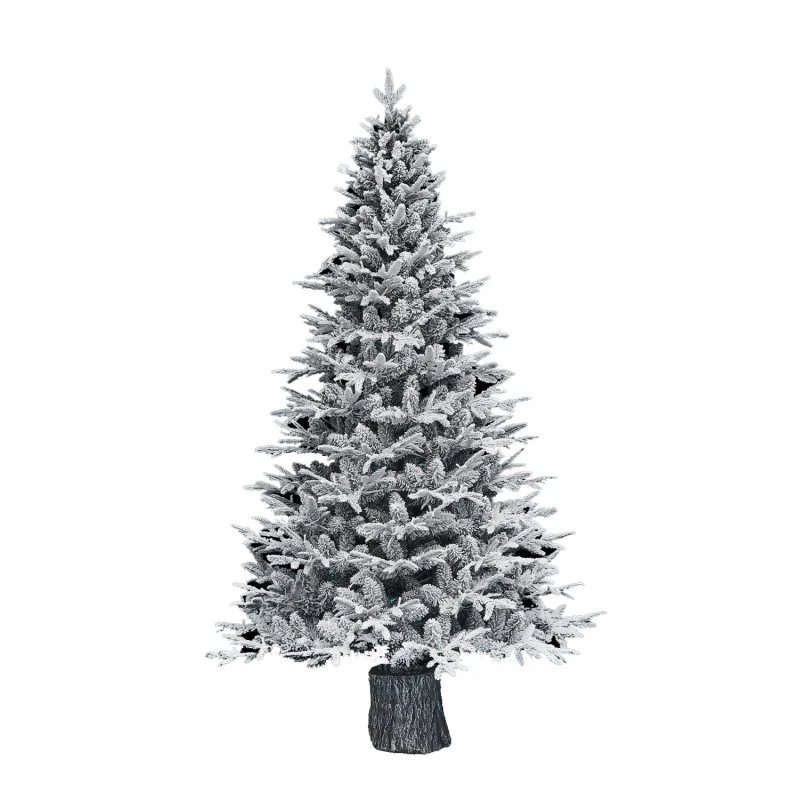 Albero di Natale artificiale Kentucky Innevato con base tronco integrata | Xone