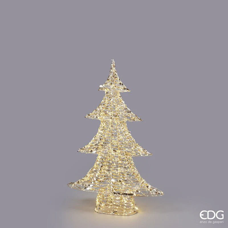 Albero Led Stripes Oro in Diverse Misure | EDG