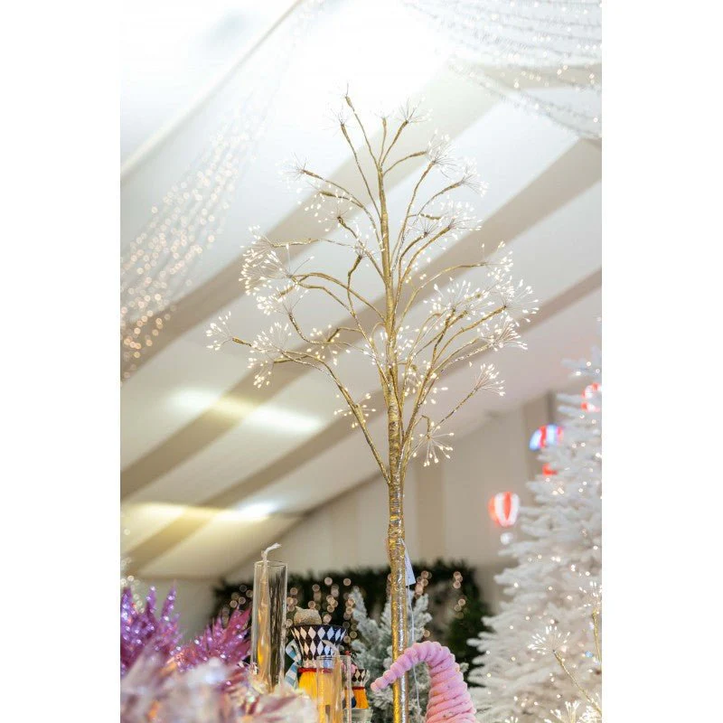 Albero Luminoso a LED con Bacche Dorate Decorative | Xone - Image 15