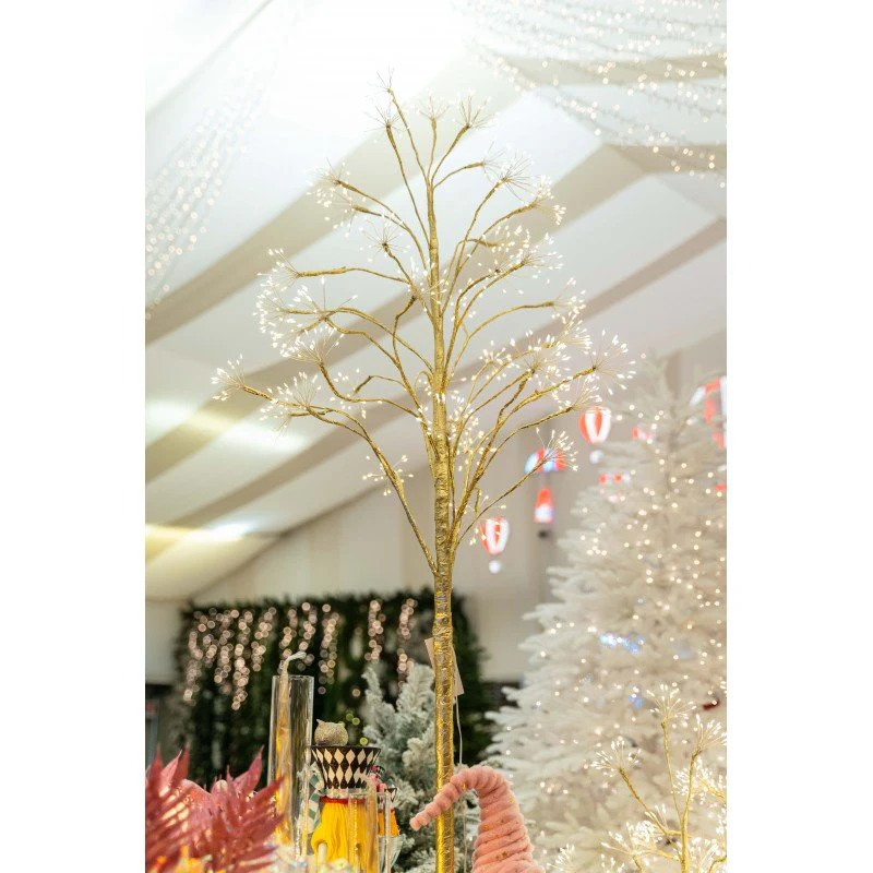 Albero Luminoso a LED con Bacche Dorate Decorative | Xone - Image 16