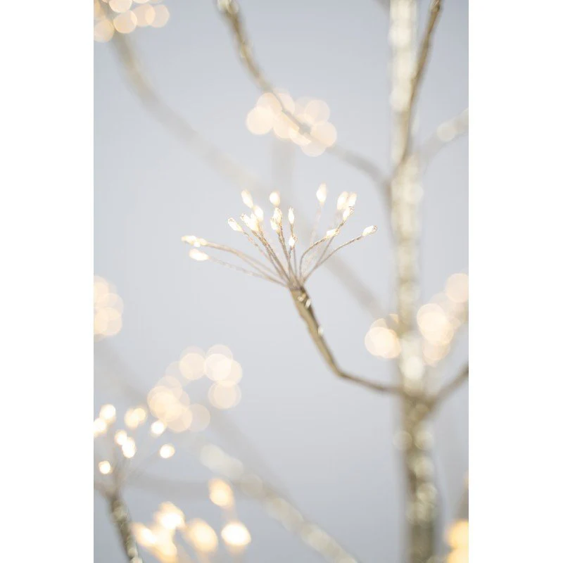 Albero Luminoso a LED con Bacche Dorate Decorative | Xone - Image 6