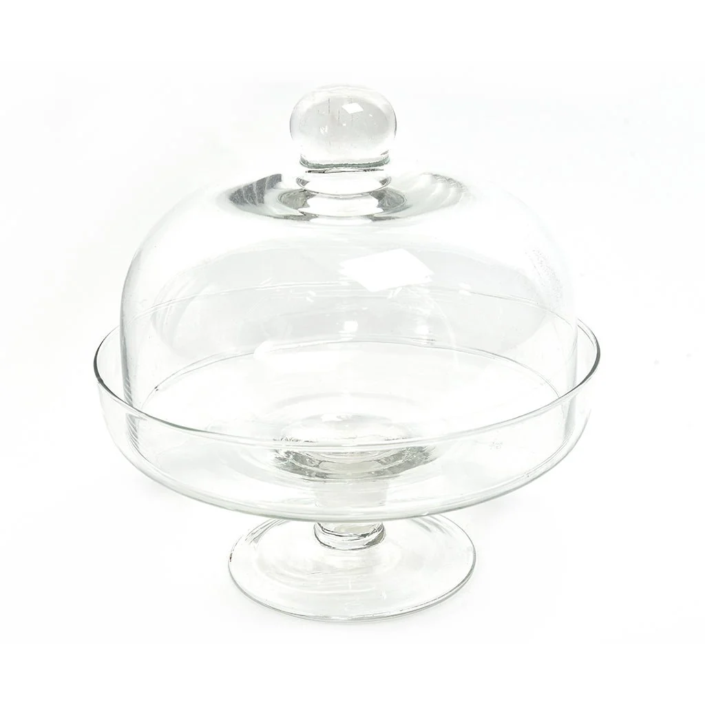 Azatina in vetro con cupola Alba 24xH25cm