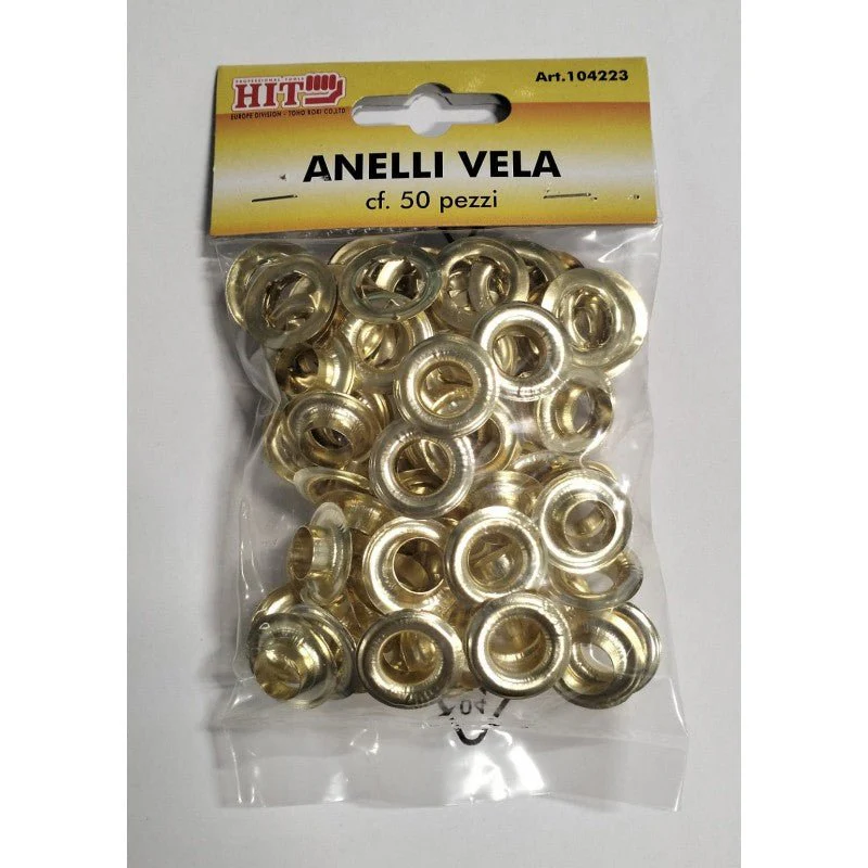 Anelli Vela Ottonati per teli 50 pezzi - Image 2