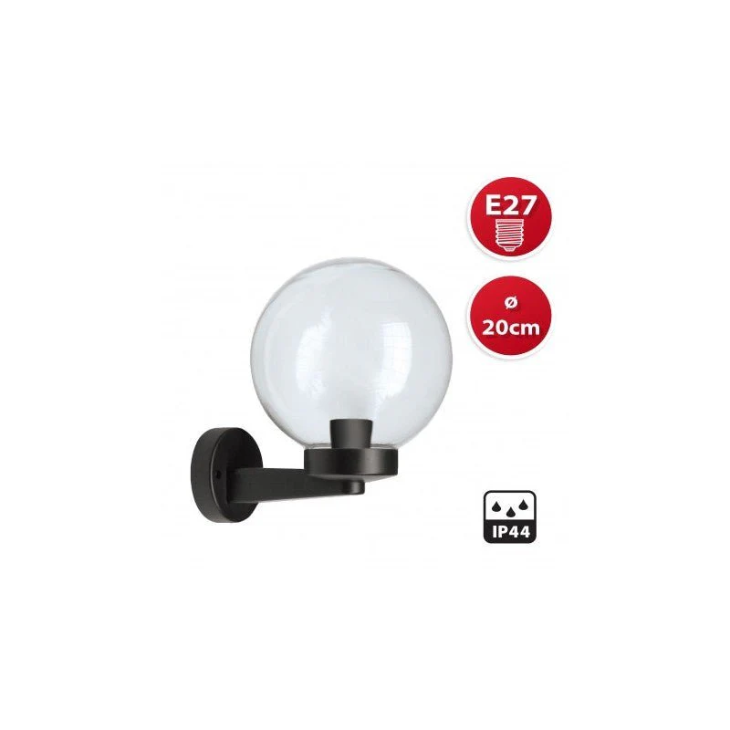 Applique con sfera per esterno trasparente - Image 2
