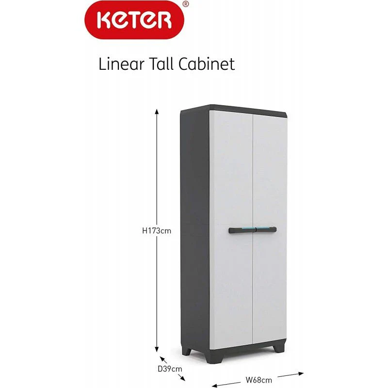 Armadio linear alto con ripiani | Keter - Image 6