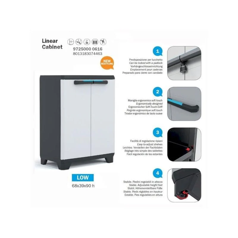 Armadio linear basso | Keter - Image 4