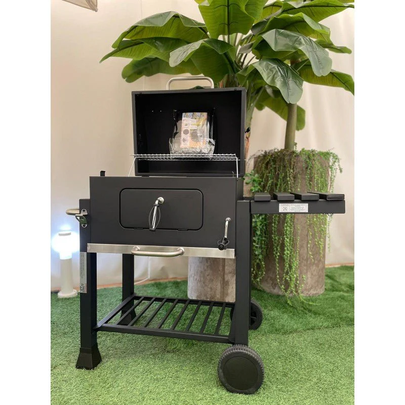 "Ronnie's"Barbecue a Carbone con Coperchio e Termometro – Perfetto per Grigliate all’Aperto - Image 12