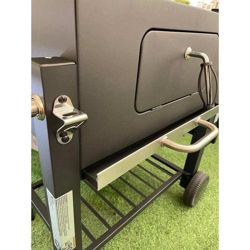 "Ronnie's"Barbecue a Carbone con Coperchio e Termometro – Perfetto per Grigliate all’Aperto - Image 13
