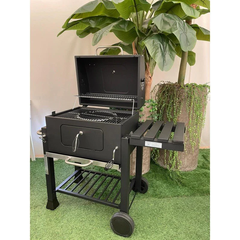 "Ronnie's"Barbecue a Carbone con Coperchio e Termometro – Perfetto per Grigliate all’Aperto - Image 14