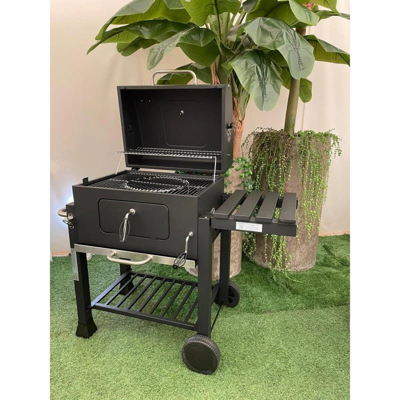 "Ronnie's"Barbecue a Carbone con Coperchio e Termometro – Perfetto per Grigliate all’Aperto - Image 15