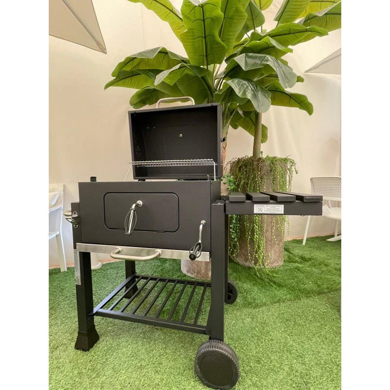 "Ronnie's"Barbecue a Carbone con Coperchio e Termometro – Perfetto per Grigliate all’Aperto - Image 16