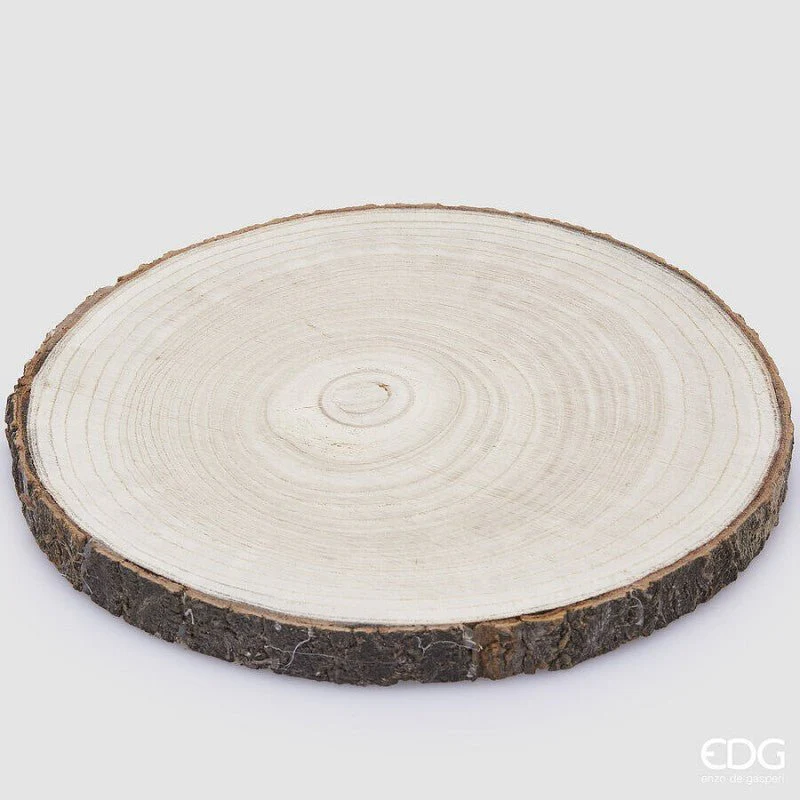 Base vassoio legno effetto tronco | EDG