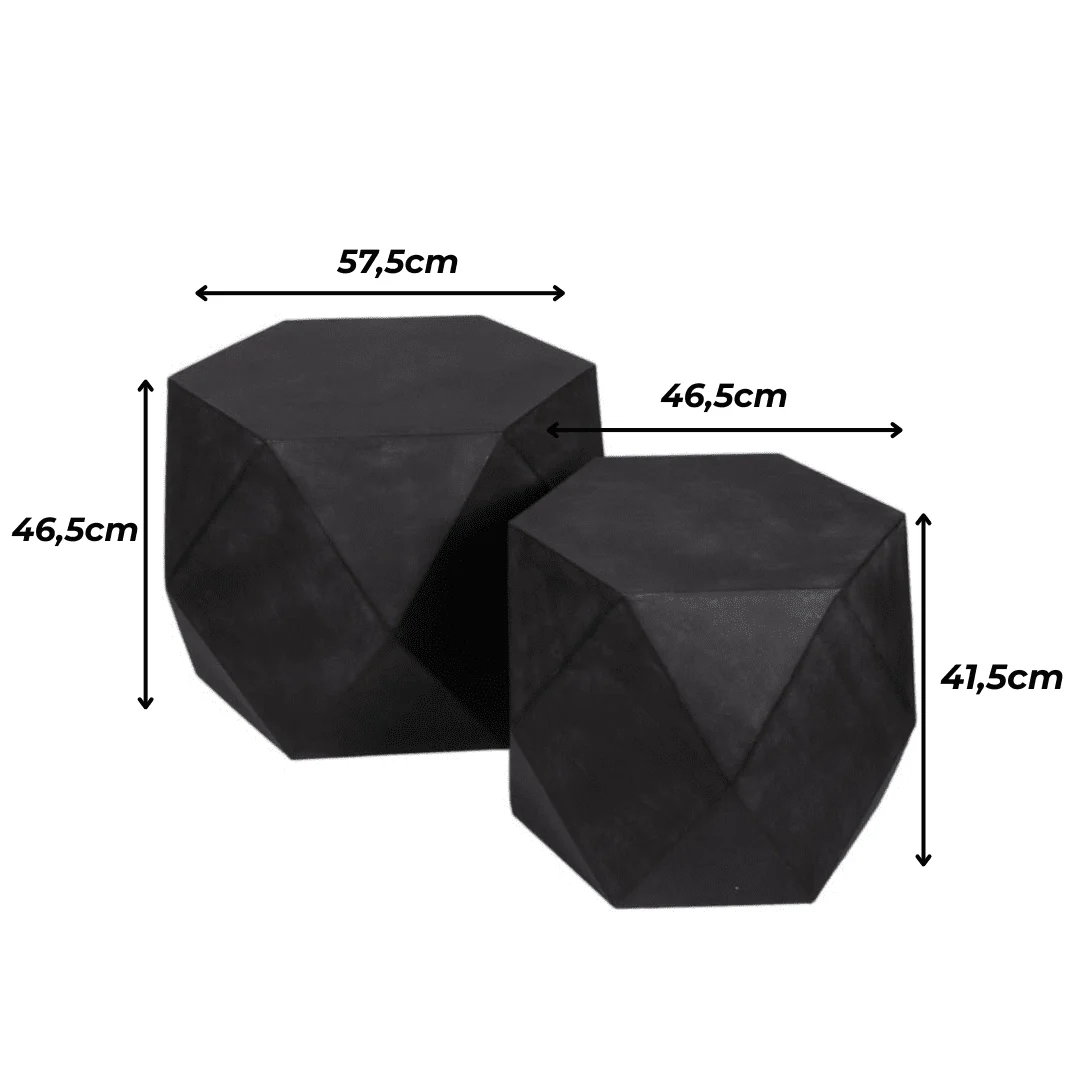 Base Nera in Metallo – Design Geometrico - Image 2