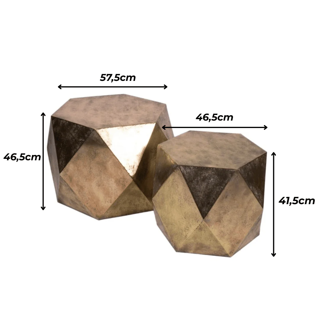 Base Oro in Metallo – Design Geometrico - Image 2