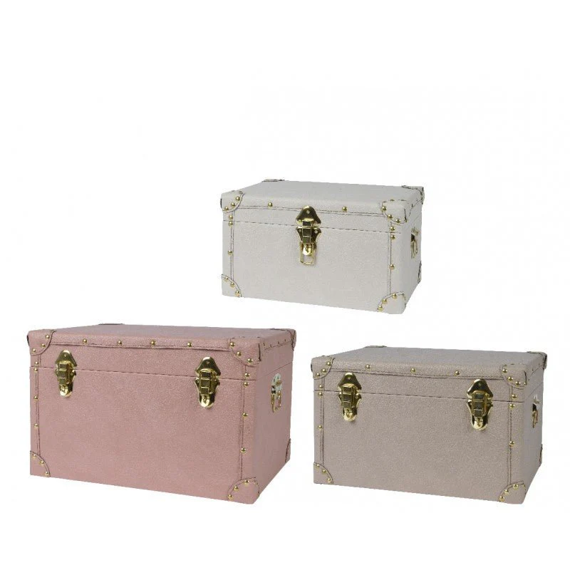 Baule in Pelle Rettangolare