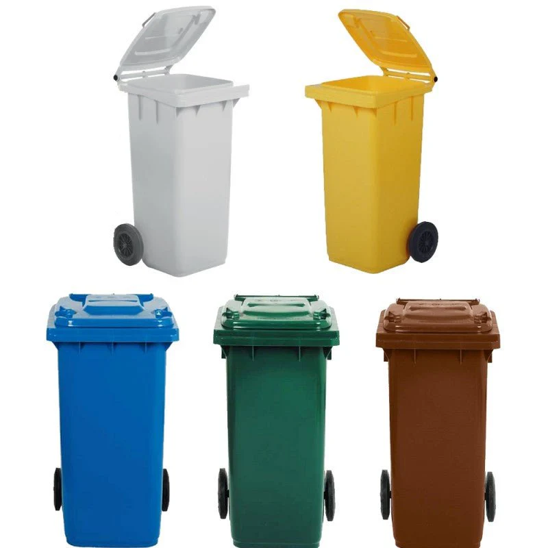 Bidone per raccolta differenziata 120 lt