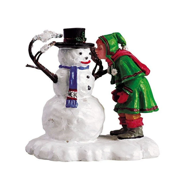 Bimba E Pupazzo Di Neve Innamorati - Lemax
