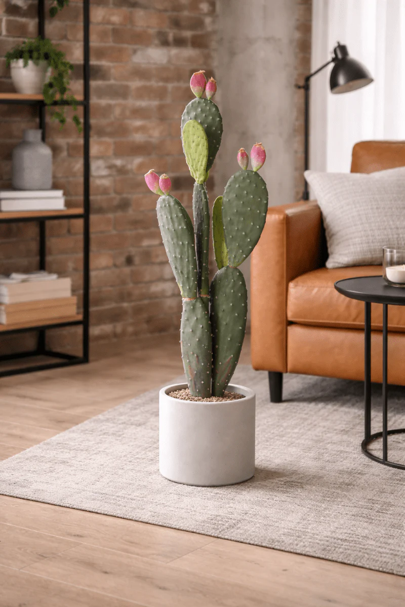 Cactus con vaso in PVC H.101cm - Image 2