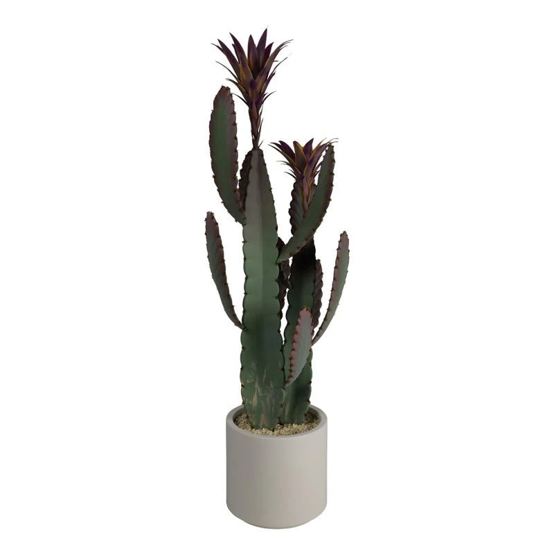 Cactus con vaso in PVC H.81cm