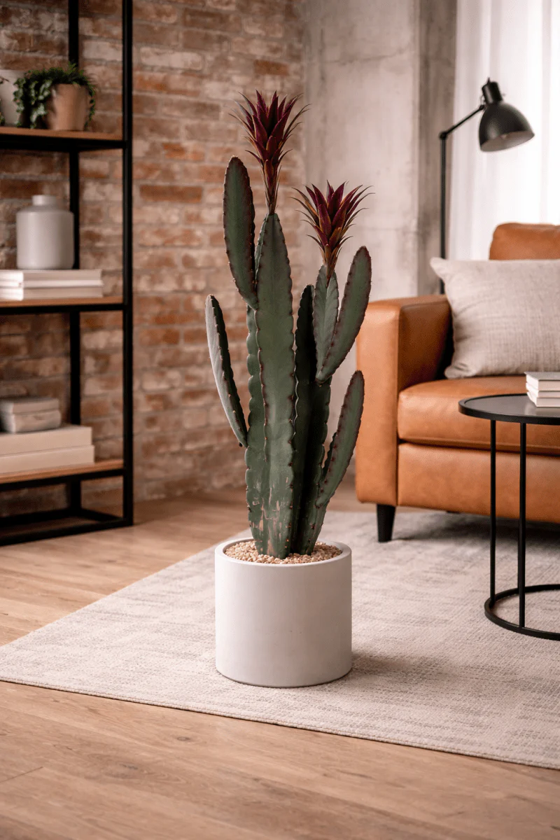 Cactus con vaso in PVC H.81cm - Image 2