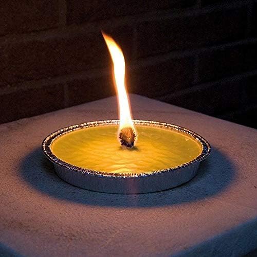 Candela alla citronella antizanzare in alluminio diametro 14cm - Image 2