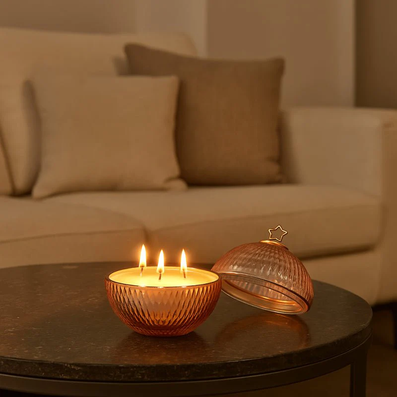 Candela con Sfera in vetro Pink| EDG - Image 2