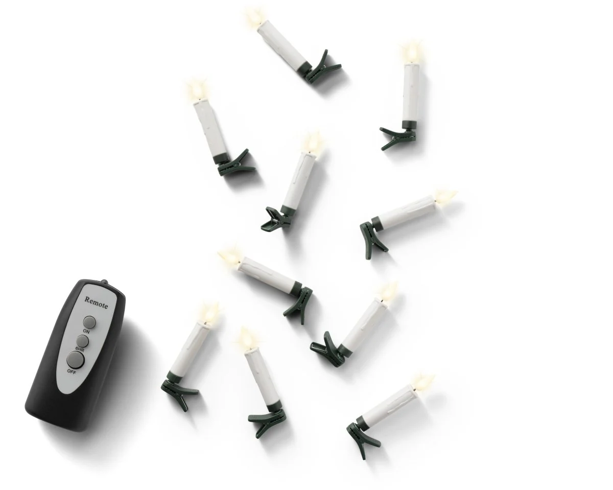Candela led 2 funzioni effetto luccichio diametero 1,5 x altezza10 cm