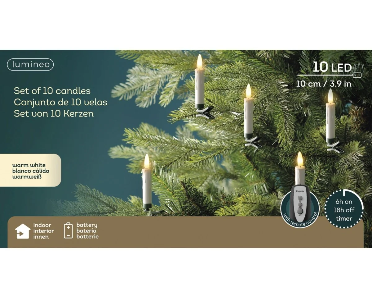 Candela led 2 funzioni effetto luccichio diametero 1,5 x altezza10 cm - Image 2