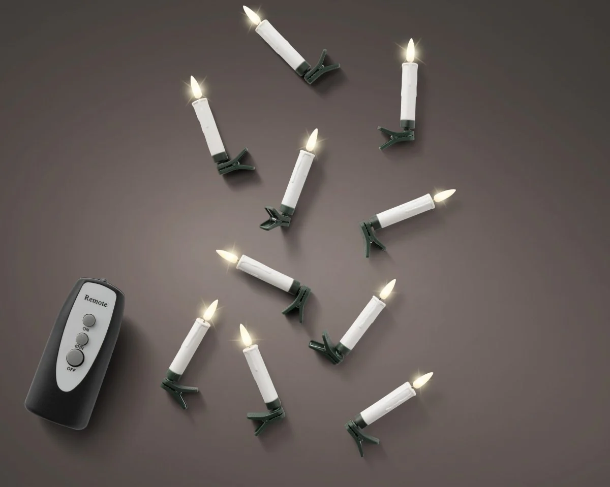 Candela led 2 funzioni effetto luccichio diametero 1,5 x altezza10 cm - Image 4
