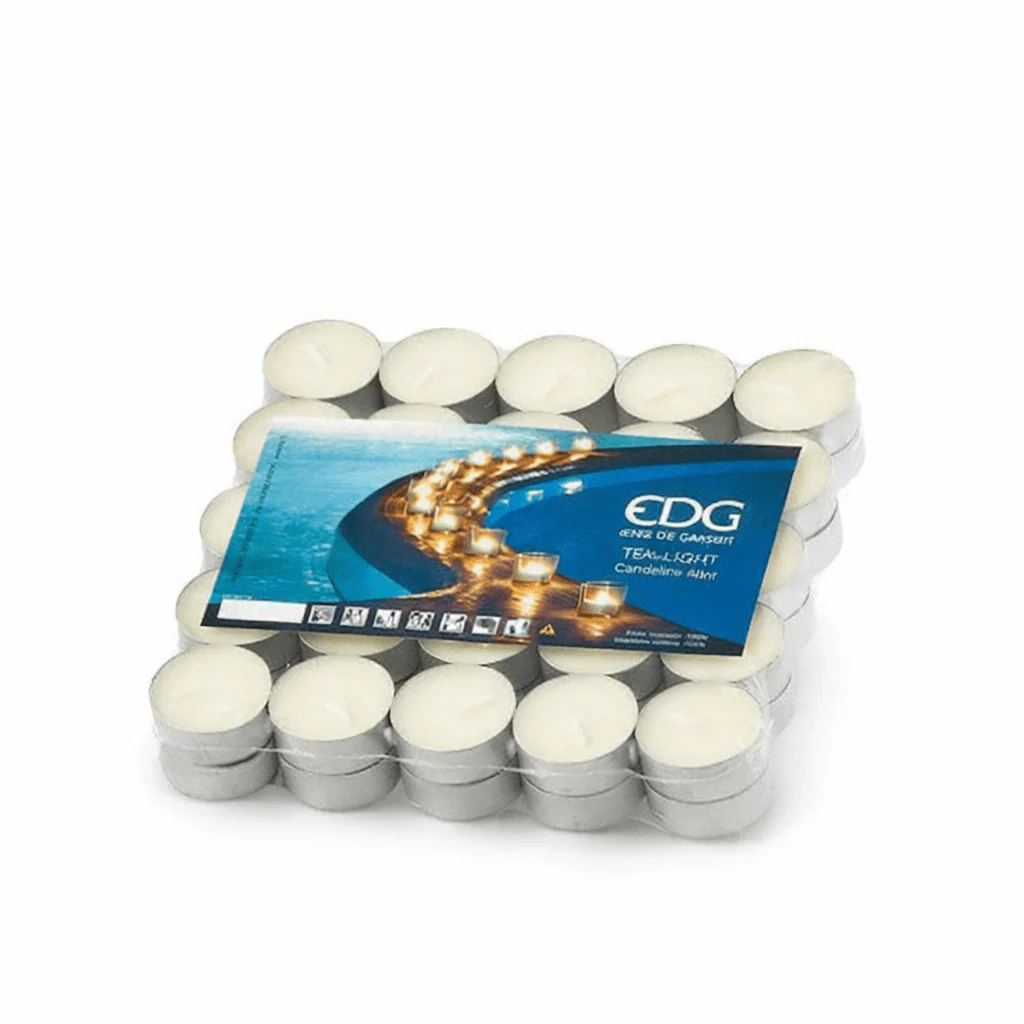 Set 50 Candele lumino Tea Light EDG