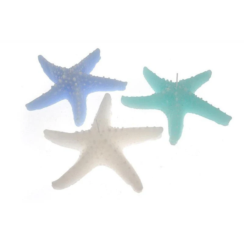Candela profumata stella marina cm 23xh.6 colori e fragranze assortite