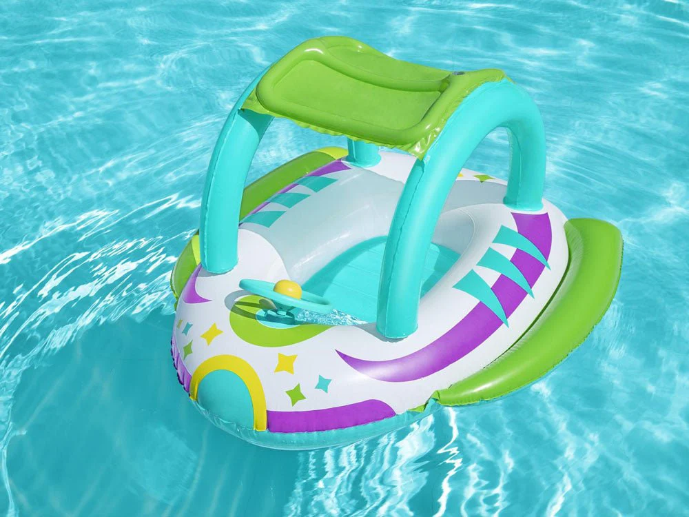 Canotto Gonfiabile Bambini con Parasole e Volante | Bestway - Image 2
