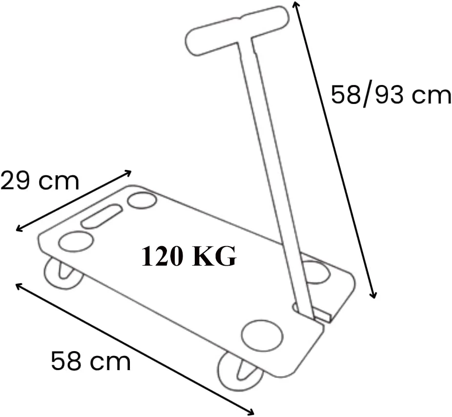 Carrello Pieghevole Quick con Manico Telescopico – Trasporta fino a 120 kg senza sforzo - Image 4