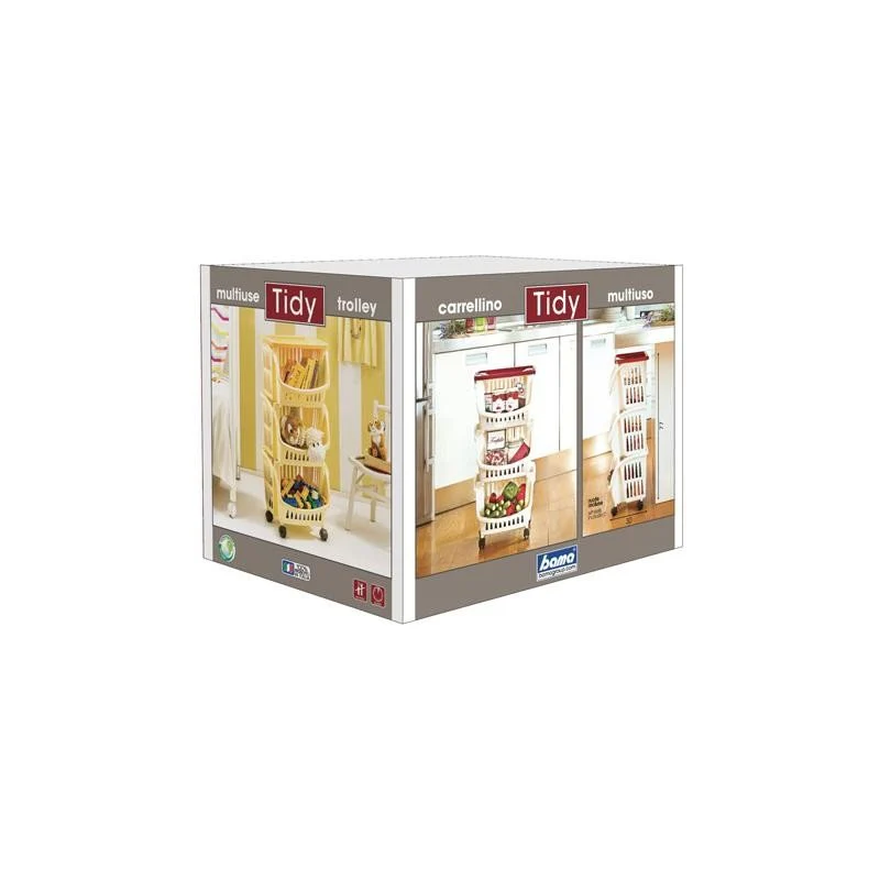 Carrello Tidy Tortora Con Ruote - Image 3
