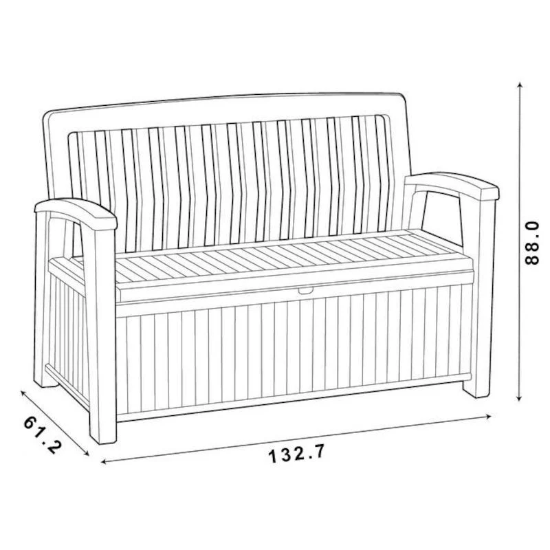 Cassapanca Patio Storage Bianca | Keter - Image 5