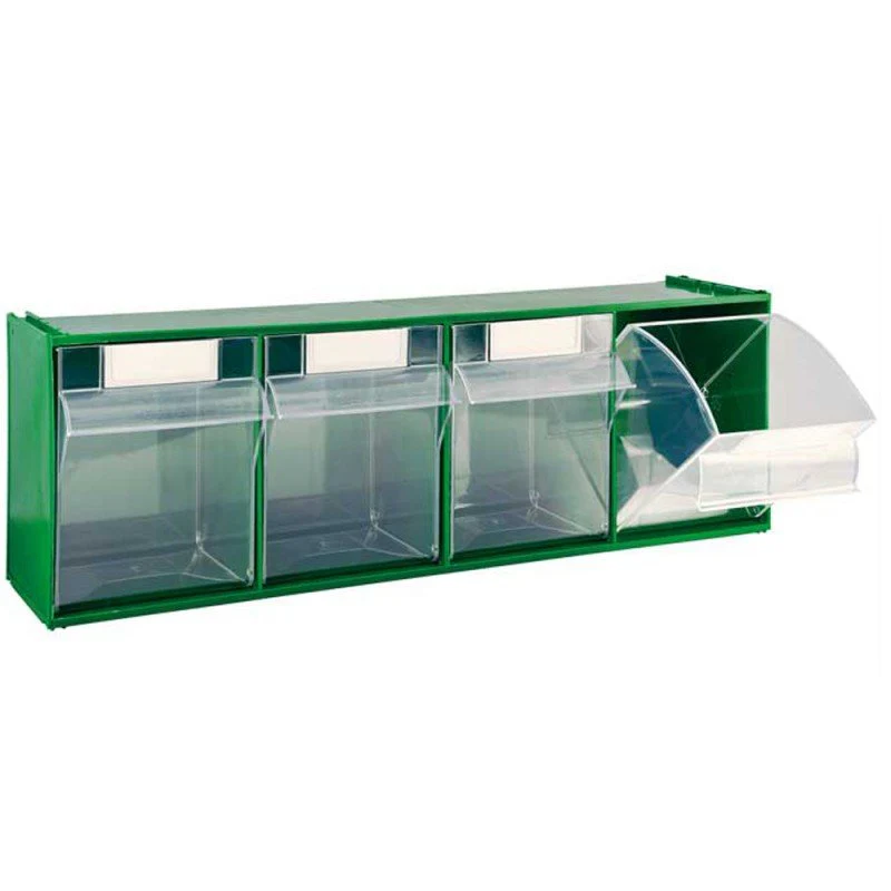 Cassettiera Madia verde con cassetti basculanti - Image 2