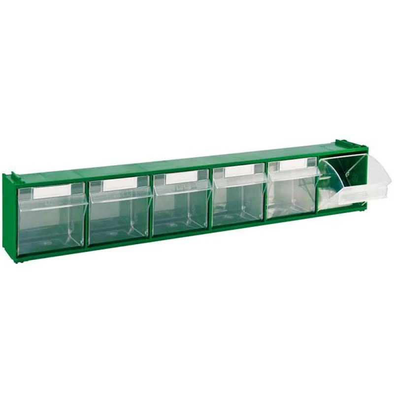 Cassettiera Madia verde con cassetti basculanti - Image 4