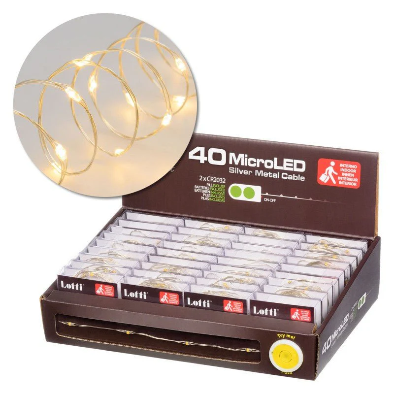 Catena 40 LED Bianco Caldo Interno Lotti - Image 2
