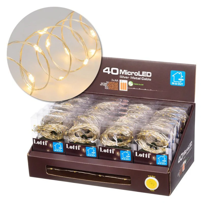 Catena 40 LED Bianco Caldo Uso Esterno/Interno Lotti - Image 2