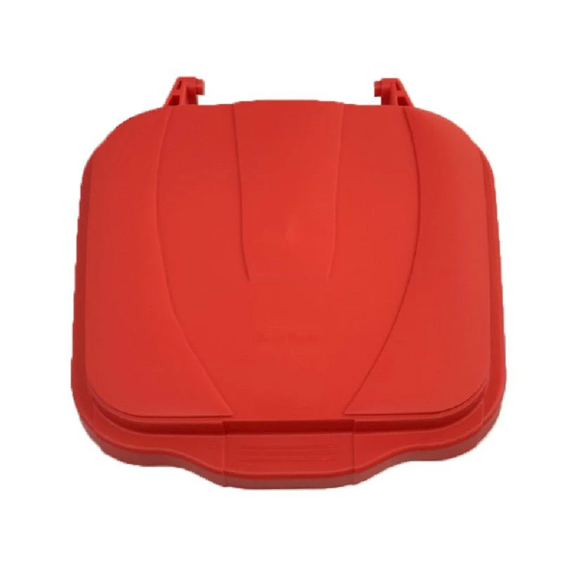 Coperchio bidone carrellato Rosso 100 Lt