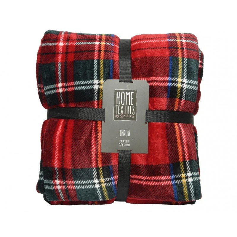 Coperta natalizia di flanella scozzese