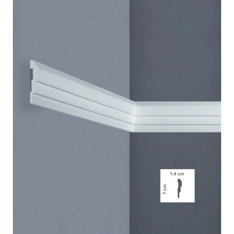Cornice Decorativa i710 in Polistirene Estruso per Pareti e Soffitti | Bovelacci
