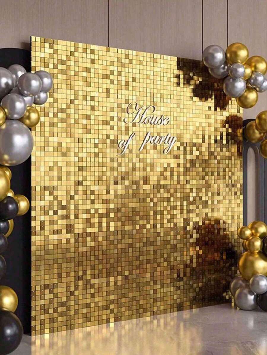 Decorazione natalizia a tenda quadrata con glitter | EDG - Image 5