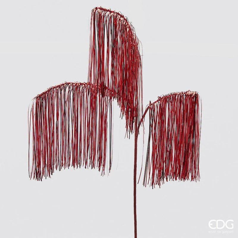 Decorazione natalizia ramo con frange X3 | EDG