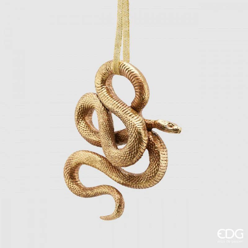 Decorazione natalizia serpente dorato | EDG