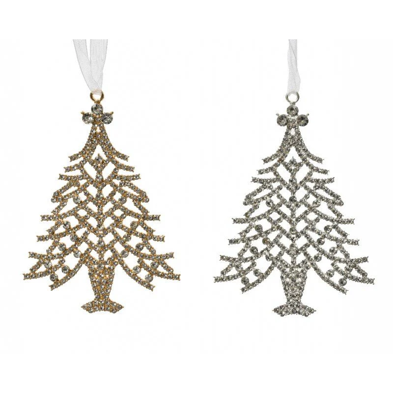 Decorazione per albero di natale con strass