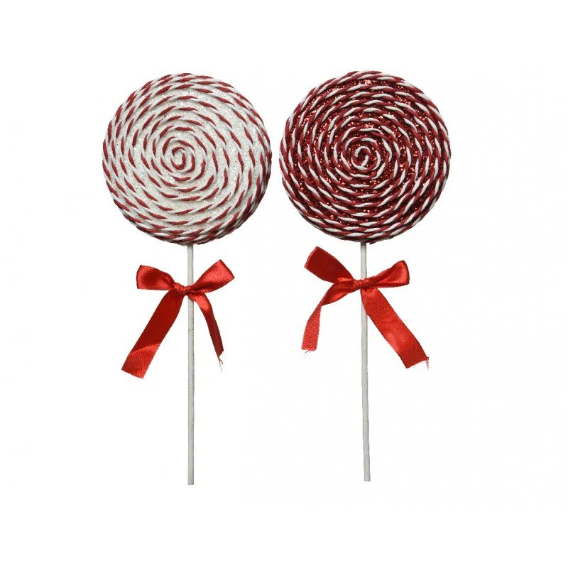Decoro Lecca Lecca bianco e rosso